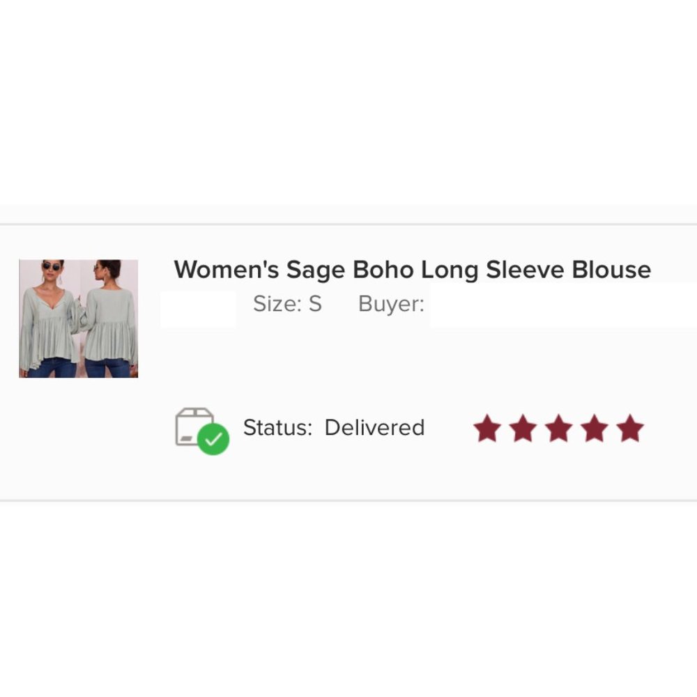 🌻50% OFF LISTING PRICE🌻Sage Long Sleeve Blouse - Picture 2 of 2
